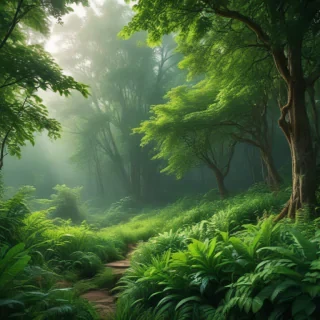 greenery background aesthetic