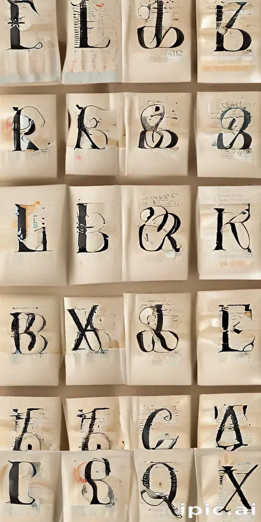 letters as images