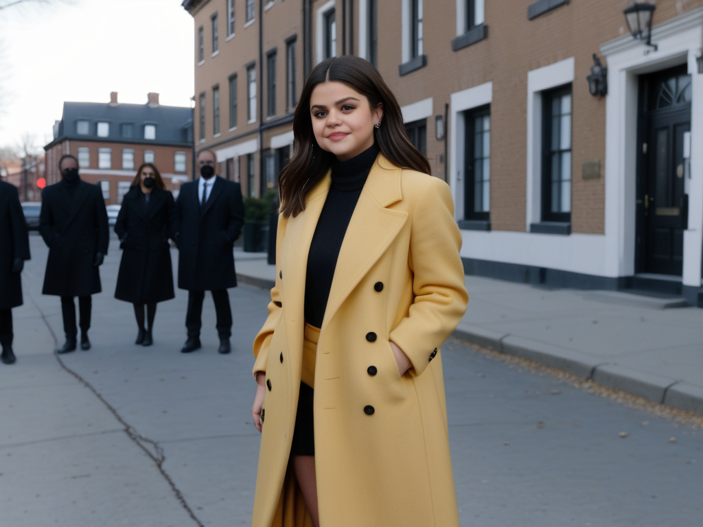 selena gomez coat only murders in the building