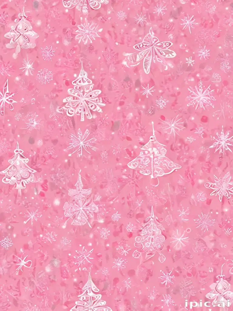 christmas wallpaper pink