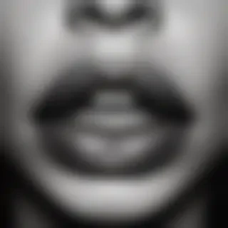 lips clipart black and white