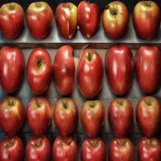 drawn apples
