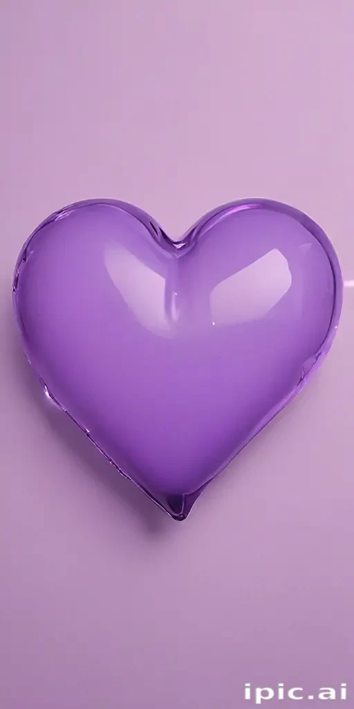 purple aesthetic heart