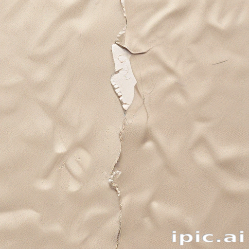 Abstract Close-Up of Textured Fabric with a Distinctive Tear and Creases