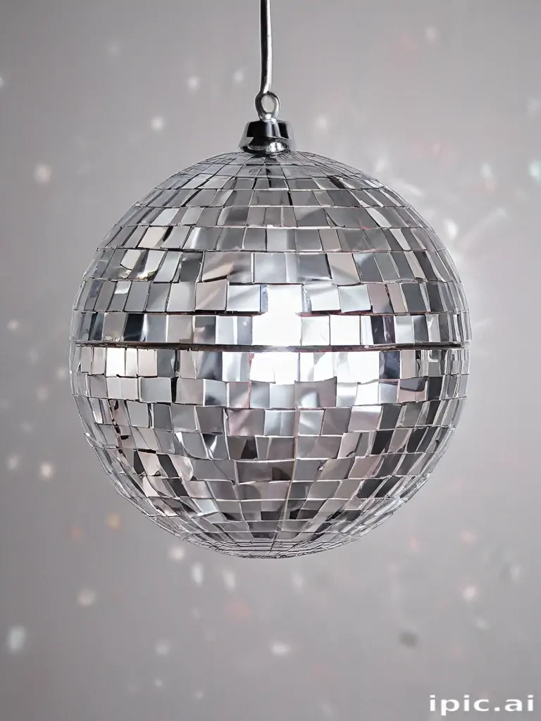 transparent disco ball