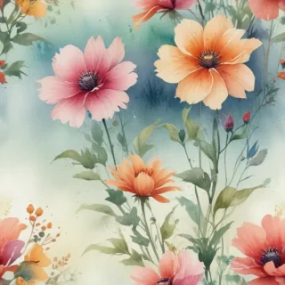 floral watercolor background