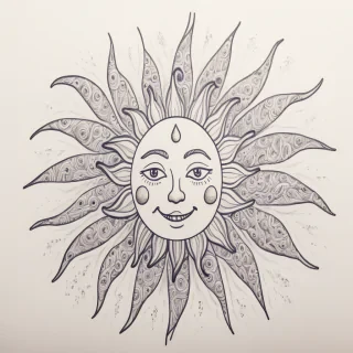 sun doodle