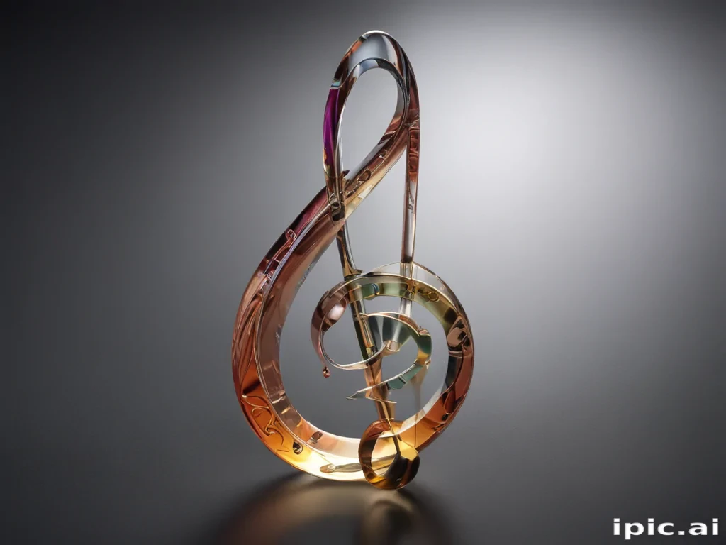 transparent music note