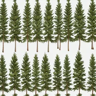 pine trees transparent background