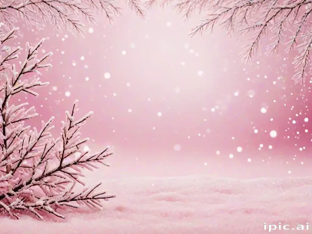 pink winter background