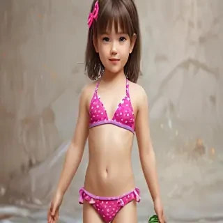 ai art little girl bikini