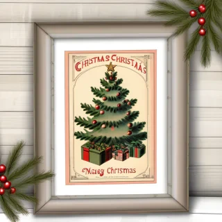 vintage christmas printable