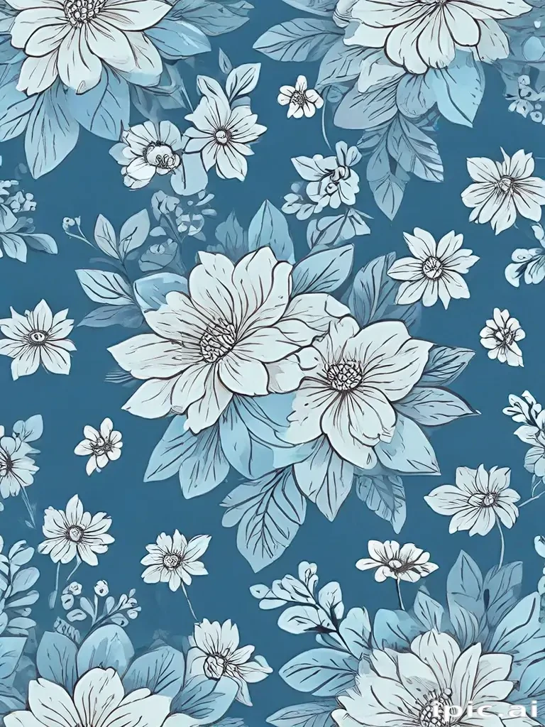 flower background blue