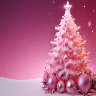 pink christmas desktop wallpaper