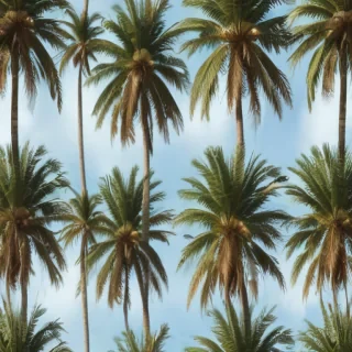 palm trees transparent