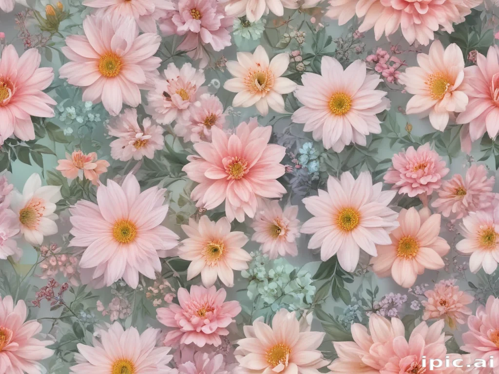 pastel aesthetic flower wallpaper