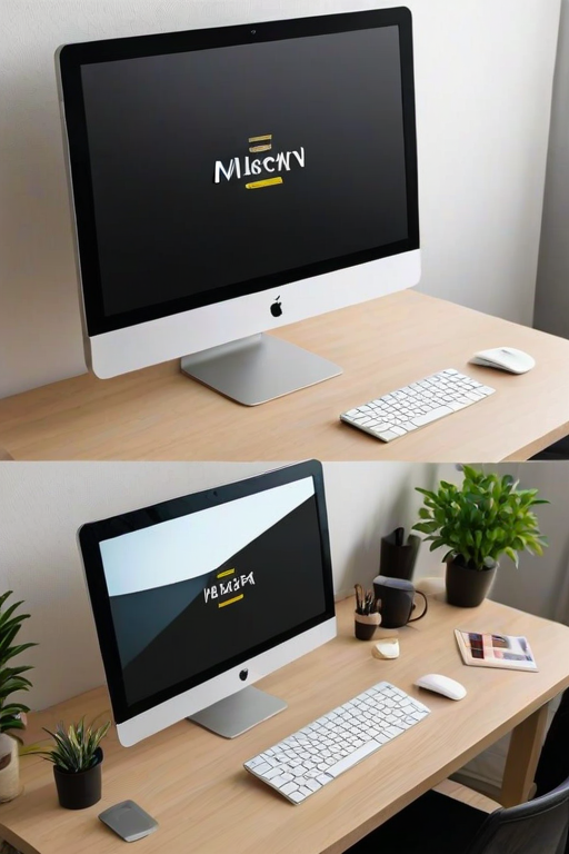 computer mockup