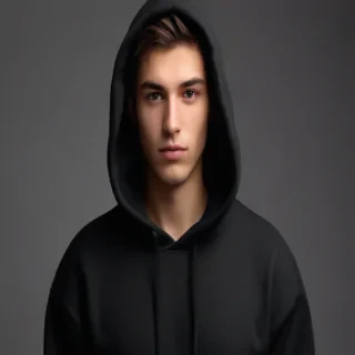 black hoodie mockup png