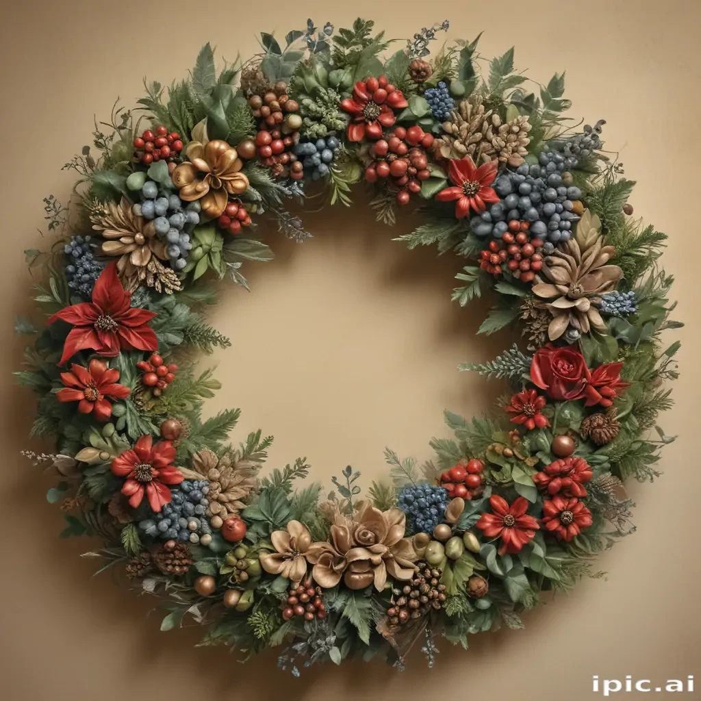 wreath drawing