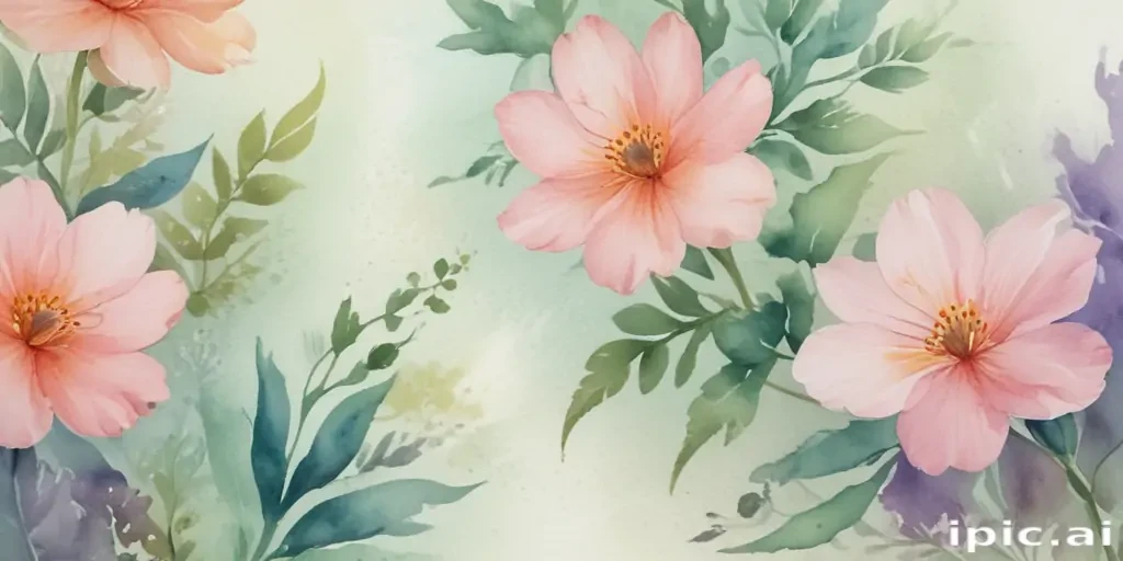 floral watercolor background