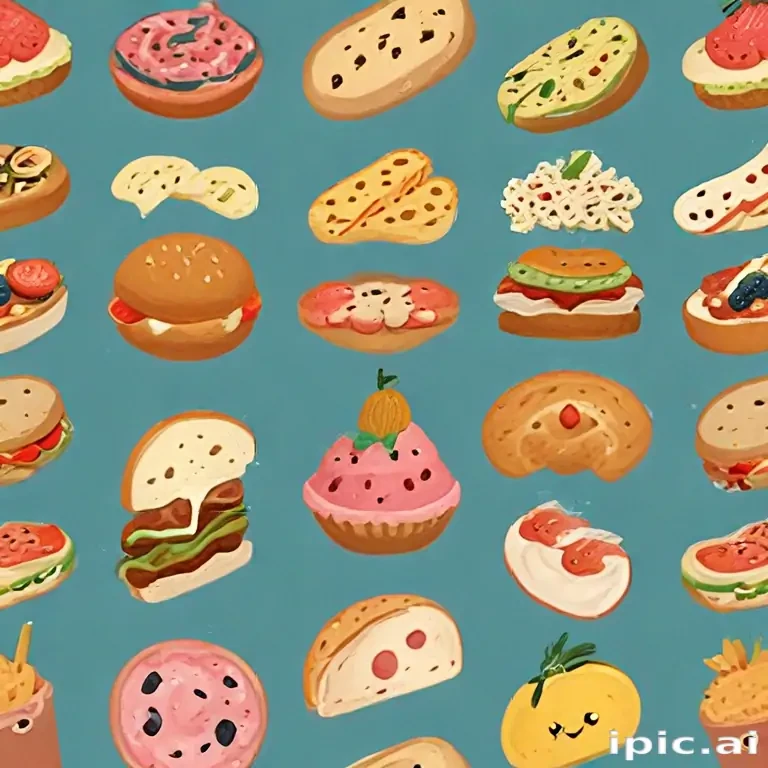 animated food