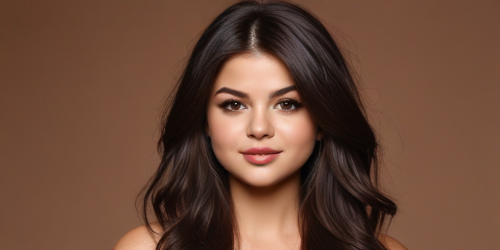 selena gomez with long hair