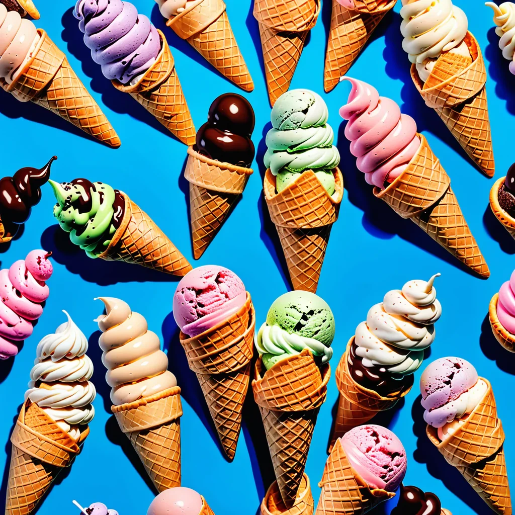 pictures of ice cream cones
