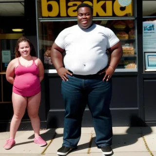 fat black kid