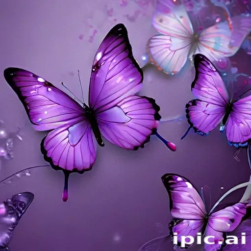 purple butterflies wallpaper