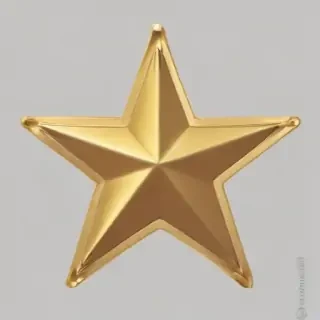 gold star sticker png