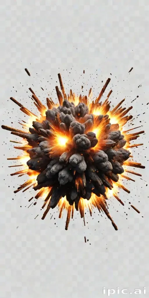 explosion transparent background
