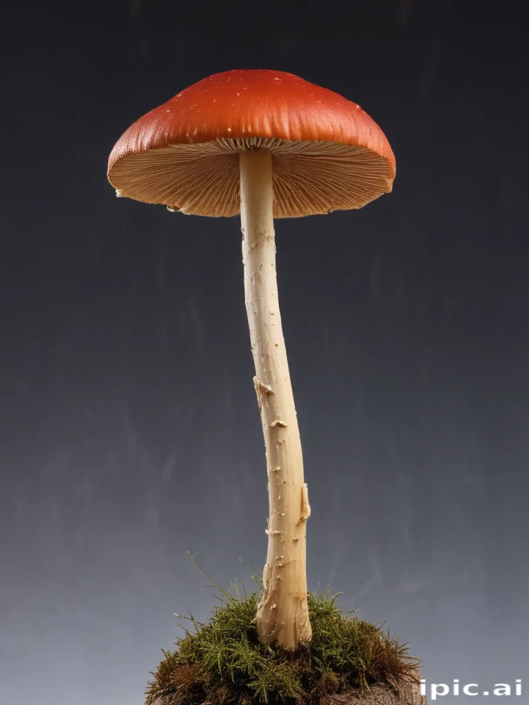 thin stemmed mushroom