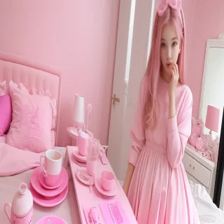 cute aesthetic pink