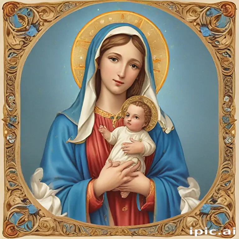 virgin mary clip art