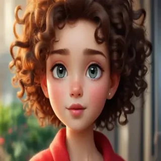 cartoon characters with curly hair