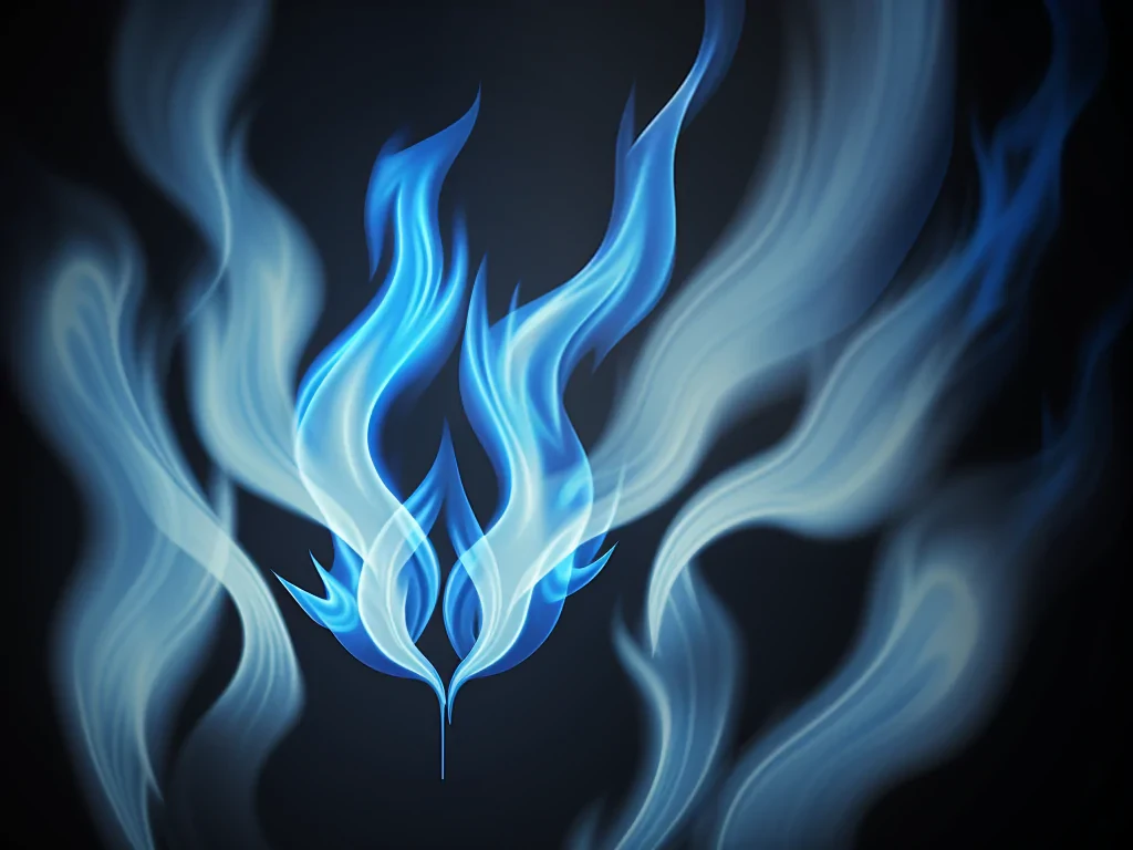 blue flame background