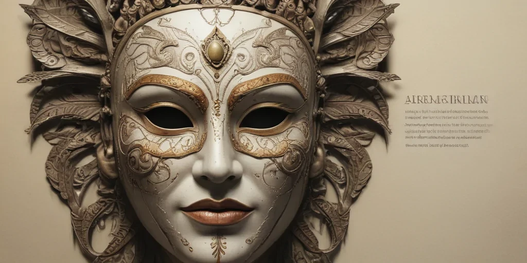 drawing of a mask