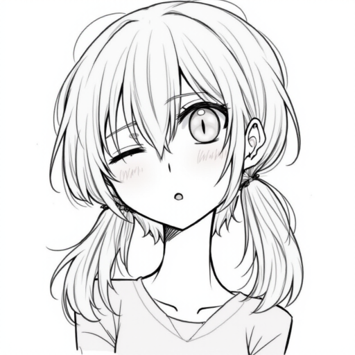 1girl, Best quality, quan,hyouuma,wanke,nikorashi-ka,sofra,you shimizu, voice actor connection, white background, looking at viewer, monochrome, hair between eyes, closed mouth, smile, cosplay, sketch, long hair, greyscale, eyepatch, twintails, low twintails, portrait, kagune (tokyo ghoul), solo, crossover, simple background,