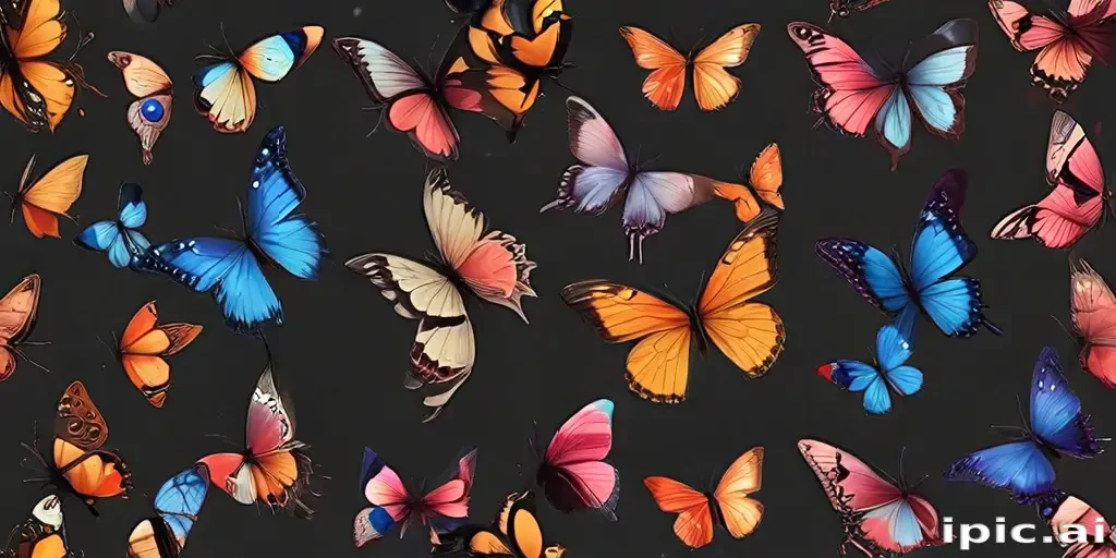 butterflies transparent background
