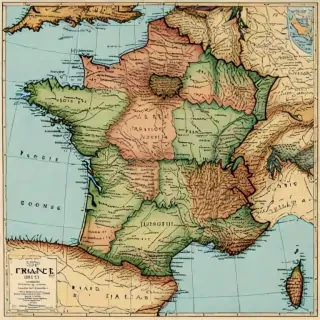 map of france