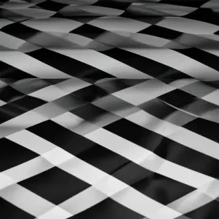 black and white checkered background