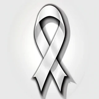 white ribbon png