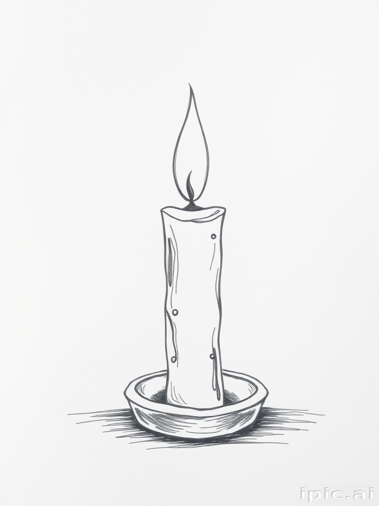 candle drawing