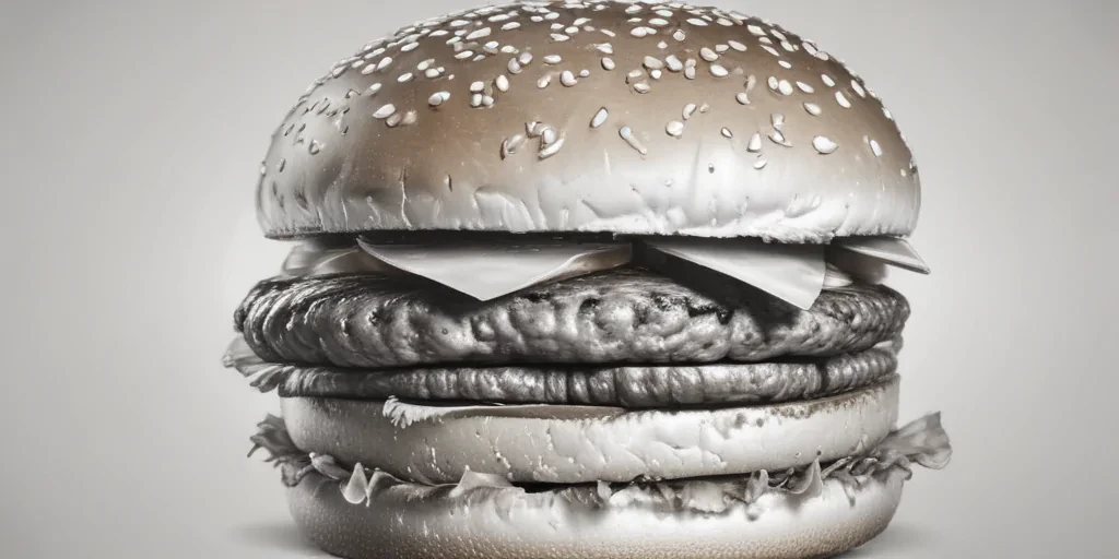 burger clipart black and white