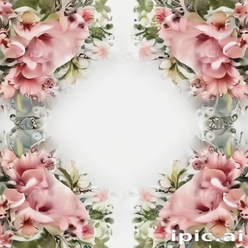 transparent flower border