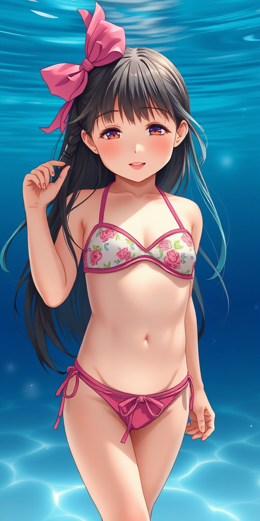 little girl in bikini ai