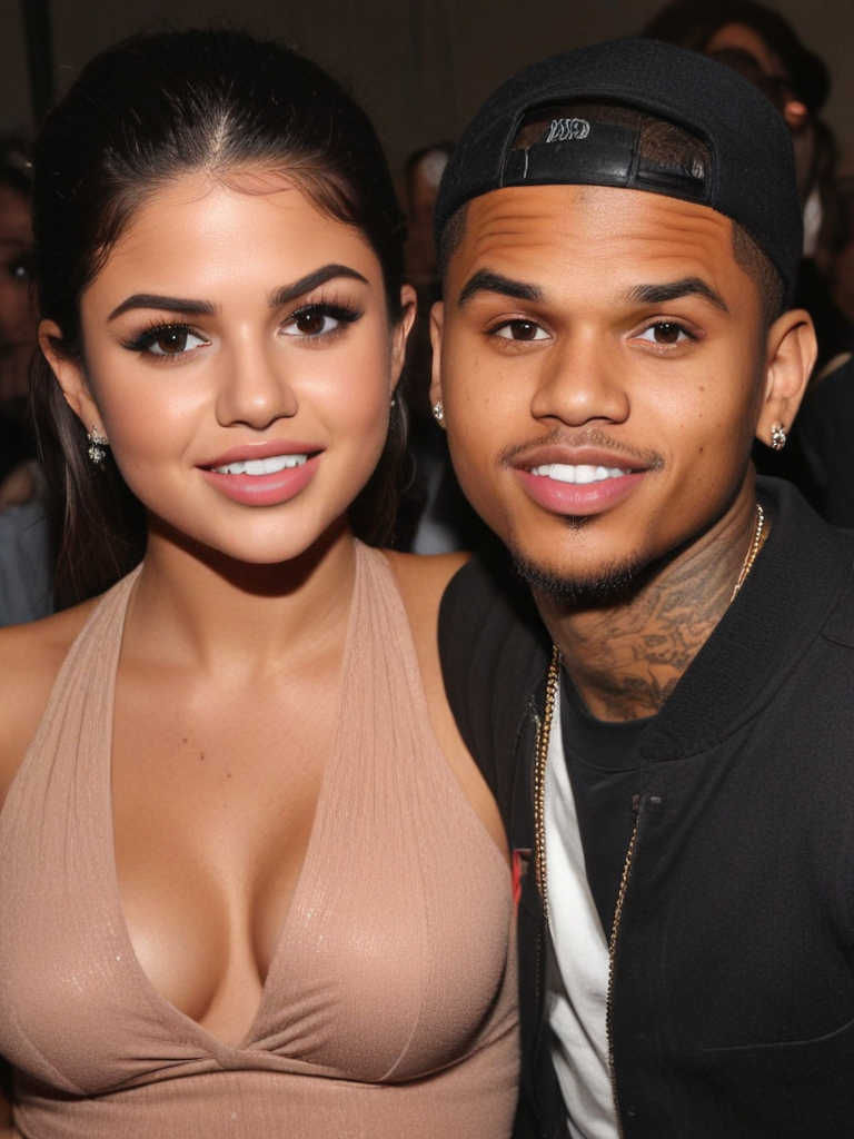 selena gomez meme chris brown