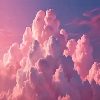aesthetic pink clouds