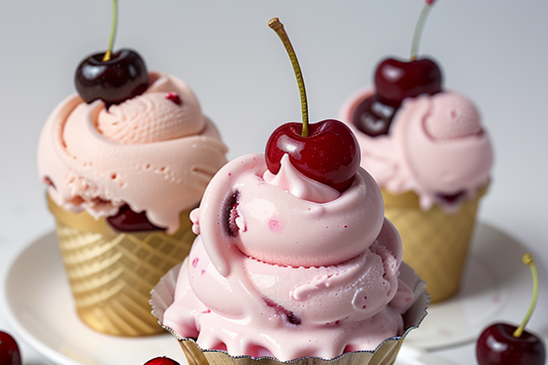 cherry on top of ice cream
