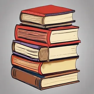 stacked books clip art